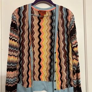 Missoni Vibrant Zigzag Knit Sweater